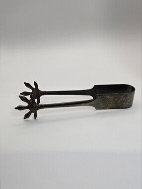 Antique Silver Plated WMF Bird Of Prey Ice Tongs From The Rarly 20th Century